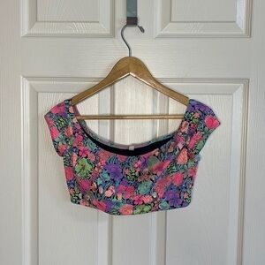 Swim top. Neon. Unsure of brand.